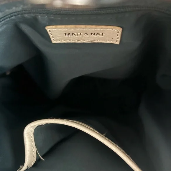 Matt & Nat Cream White Vegan Leather Backpack - Picture 7 of 9